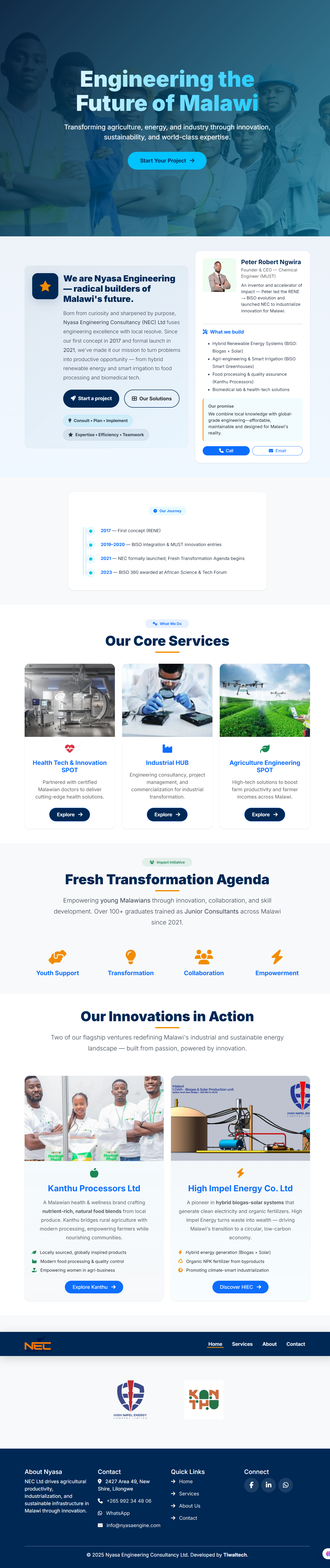 nyasa engineering website